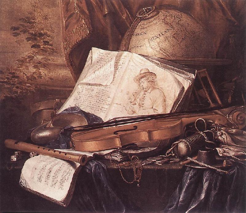 RING, Pieter de Still-Life of Musical Instruments oil painting picture